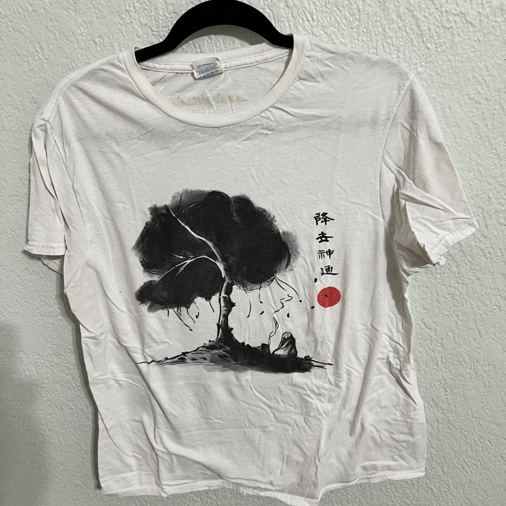 Avatar White Graphic Tee with Uncle Iroh